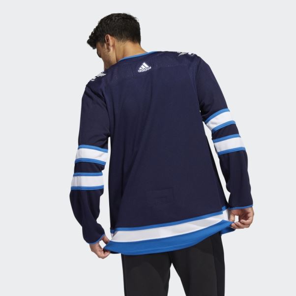 Adidas Jets Home Authentique Maillot Bleu Marine 09 Ccm-sld