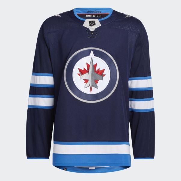 Adidas Jets Home Authentique Maillot Bleu Marine 09 Ccm-sld