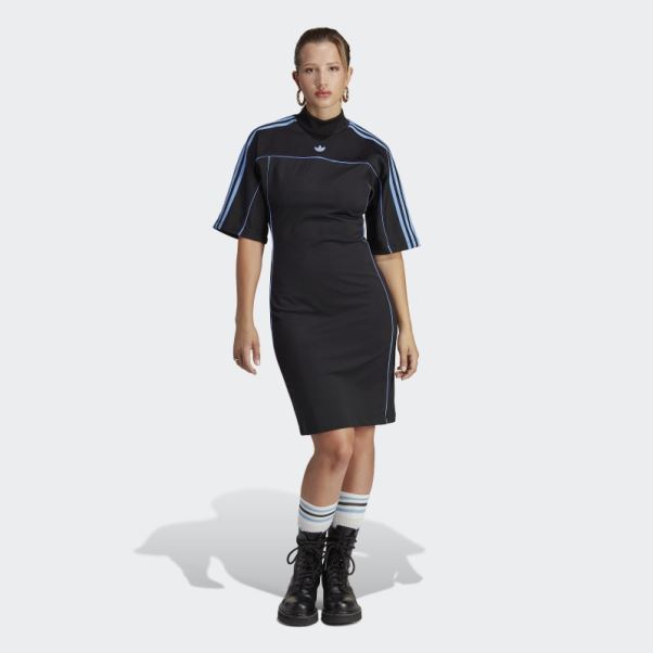 Robe Ajustée Coupe Ajustée Adidas Noir