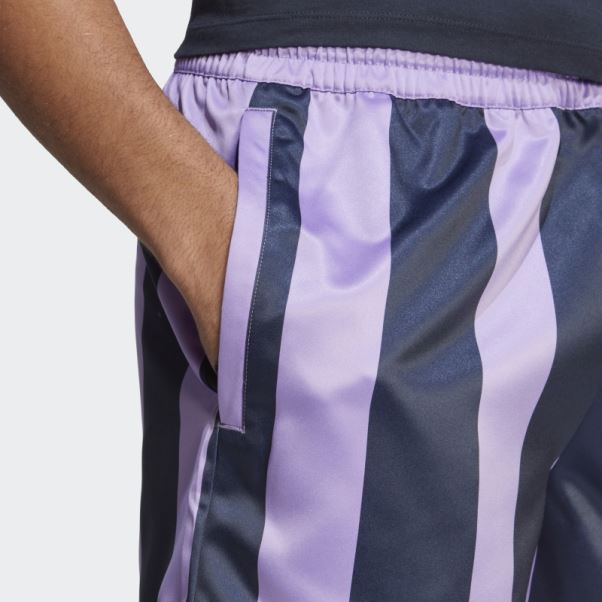 Short En Satin Violet Adidas