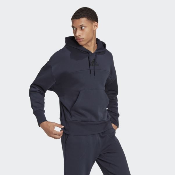 Sweat à Capuche Adidas Studio Lounge Fleece Encre