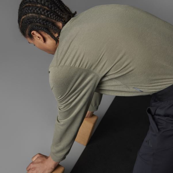 Branch Authentique Balance Yoga T-shirt à Manches Longues Adidas