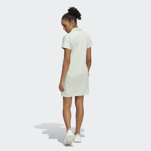 Robe De Golf Verte à 3 Bandes Adidas