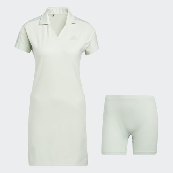 Robe De Golf Verte à 3 Bandes Adidas