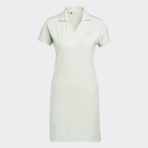 Robe De Golf Verte à 3 Bandes Adidas
