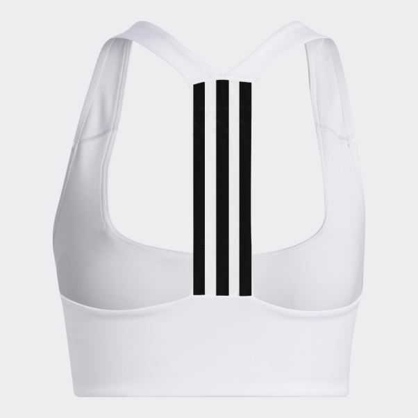 Soutien-gorge Powerimpact Training Blanc à Maintien Moyen Adidas