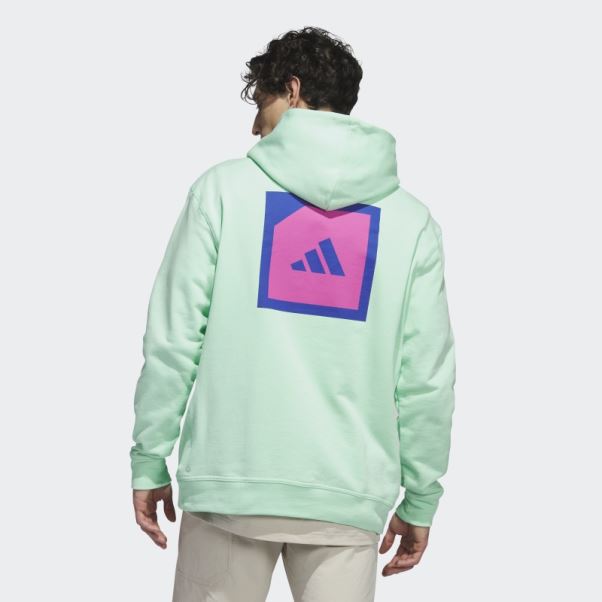 Sweat à Capuche De Golf Adidas Adicross Menthe