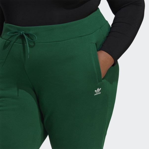 Pantalon De Jogging Slim Adicolor Essentials Vert Foncé (grande Taille) Adidas