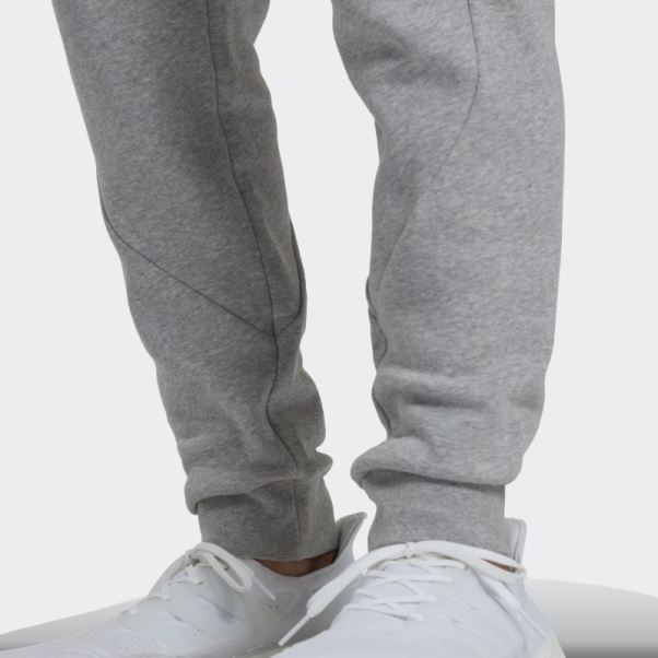 Stadium Fleece Badge Of Sport Pantalon Revers Adidas Gris Moyen
