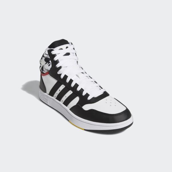 Adidas X Disney Mickey Mouse Hoops 3.0 Mid Chaussures Blanc Chaud