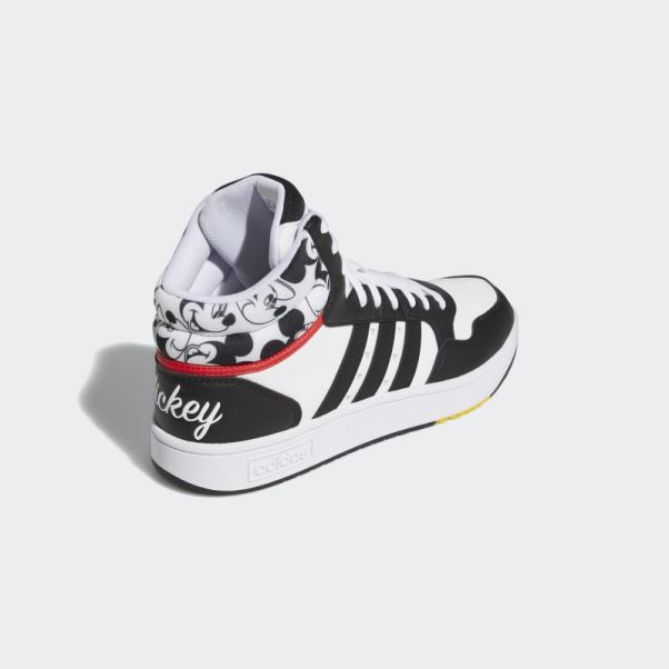 Adidas X Disney Mickey Mouse Hoops 3.0 Mid Chaussures Blanc Chaud