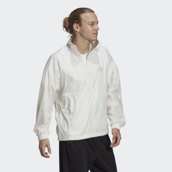 Veste Coupe-vent Adidas Traverer Blanc