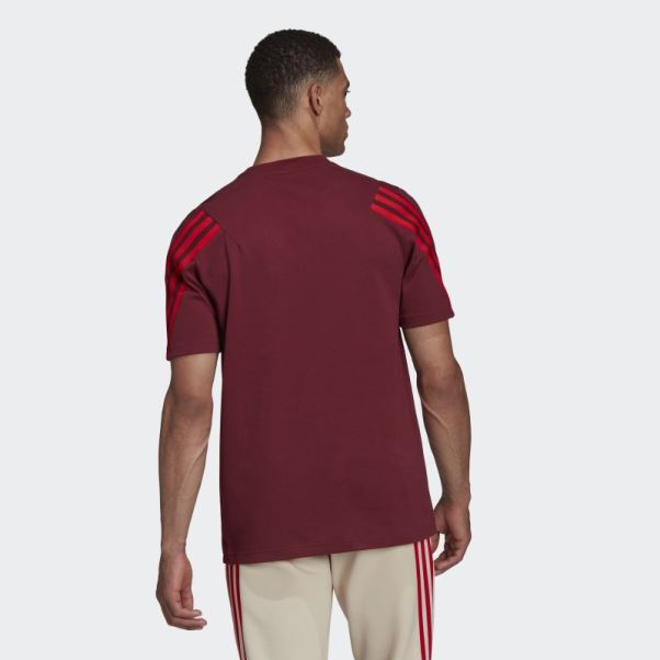 T-shirt à 3 Bandes Adidas Sportswear Future Icons Rouge