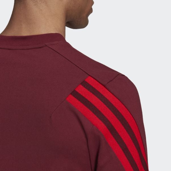 T-shirt à 3 Bandes Adidas Sportswear Future Icons Rouge