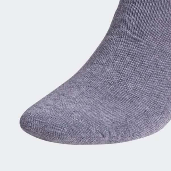 Adidas Trèfle Quarter Chaussettes 6 Paires Gris Moyen