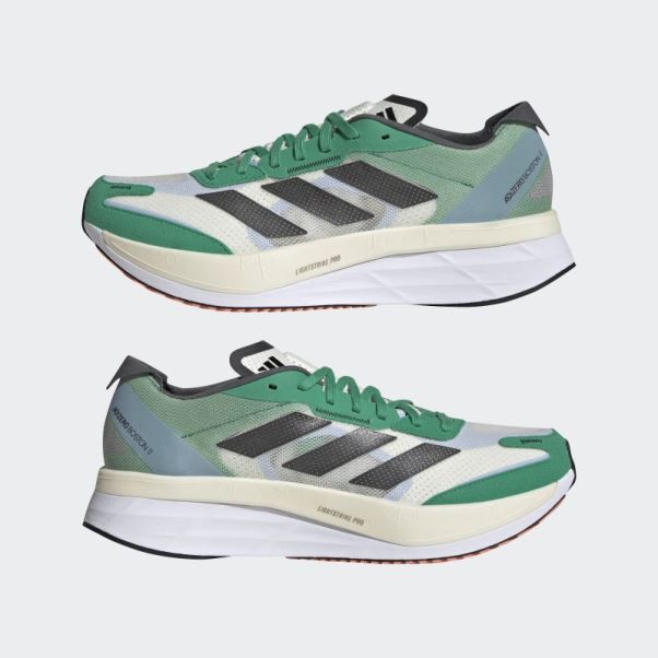 Adidas Blanc Teinte Adizero Boston 11 Chaussures