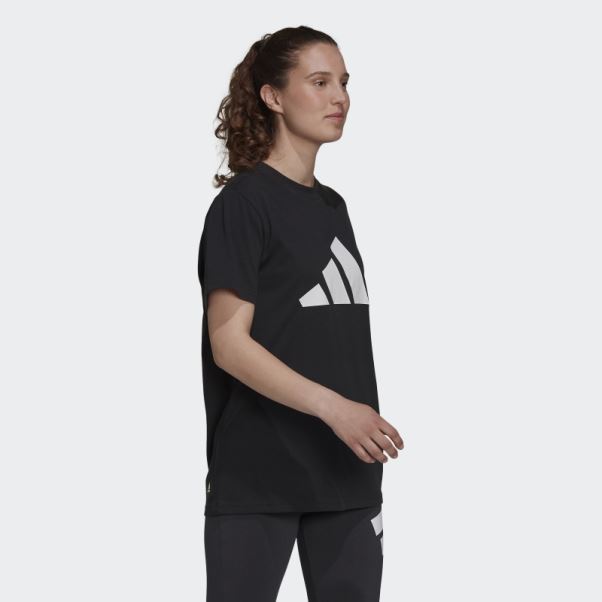 Adidas Sportswear Future Icons Logo T-shirt Graphique Mode Noir