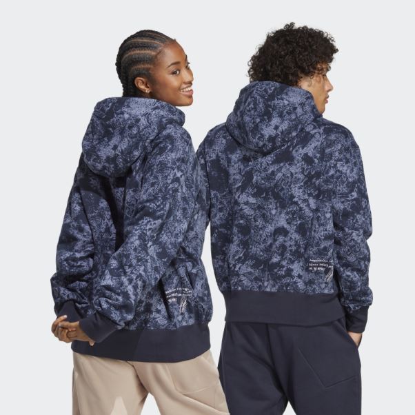 Adidas X Parley Sweat à Capuche (neutre) Argent Violet