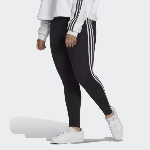 Legging Adicolor Classics 3 Bandes Noir (grande Taille) Adidas