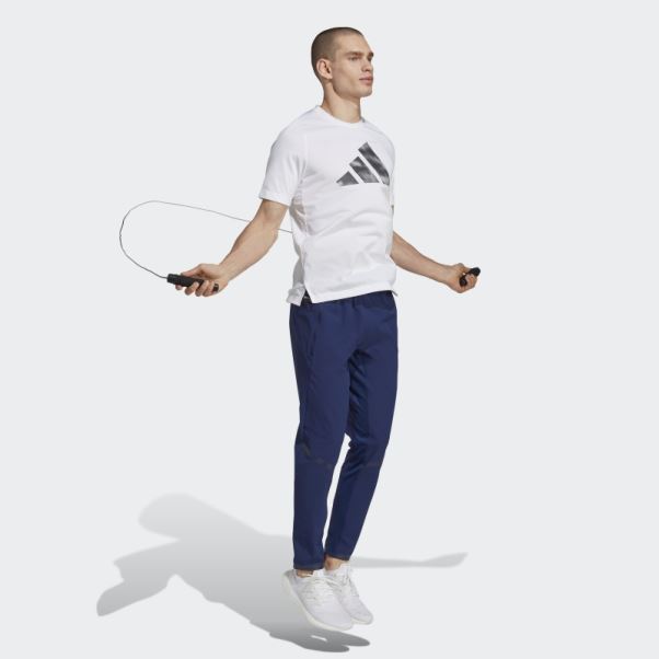 Pantalon D'entraînement Adidas Bleu Foncé Conçu Pour L'entraînement En Cordura