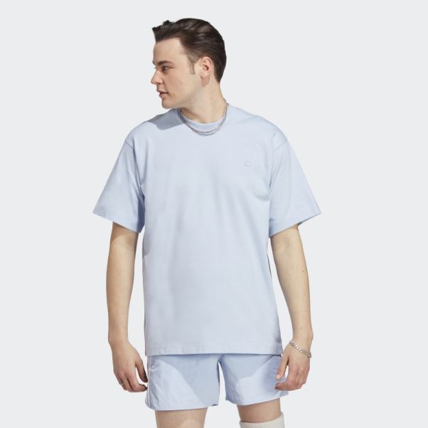T-shirt Adidas Adicolor Contempo Bleu Aube