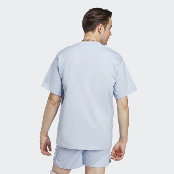 T-shirt Adidas Adicolor Contempo Bleu Aube