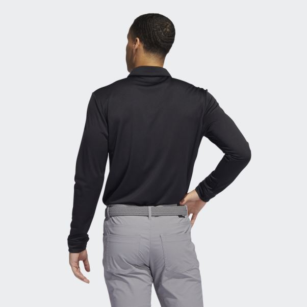 Adidas Polo Manches Longues Noir
