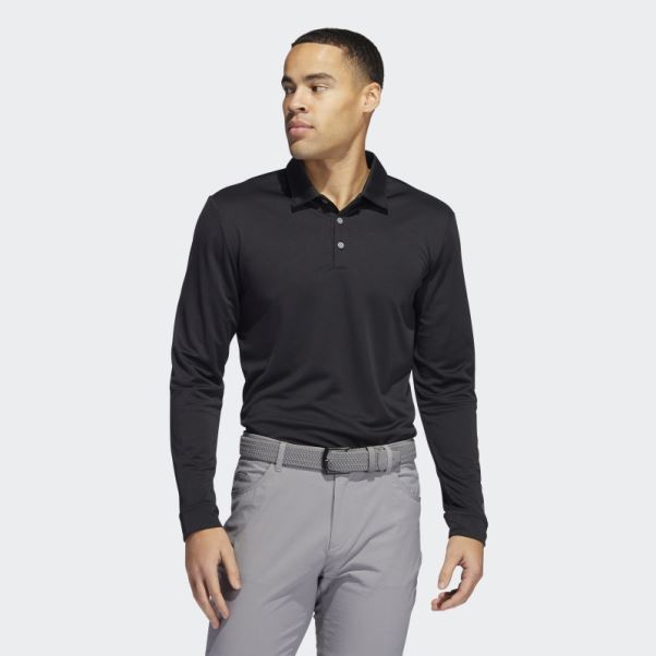 Polo Manches Longues Adidas Noir