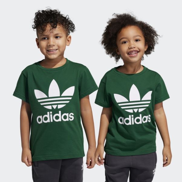 Tee Shirt Adicolor Trèfle Vert Foncé Adidas