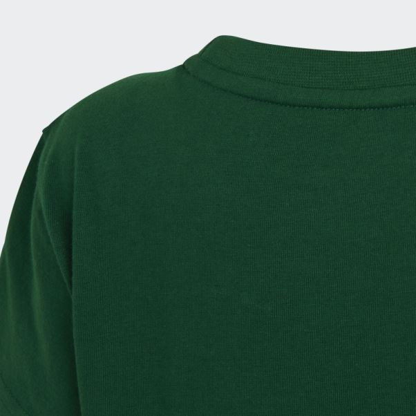 Tee Shirt Trèfle Vert Foncé Adicolor Adidas
