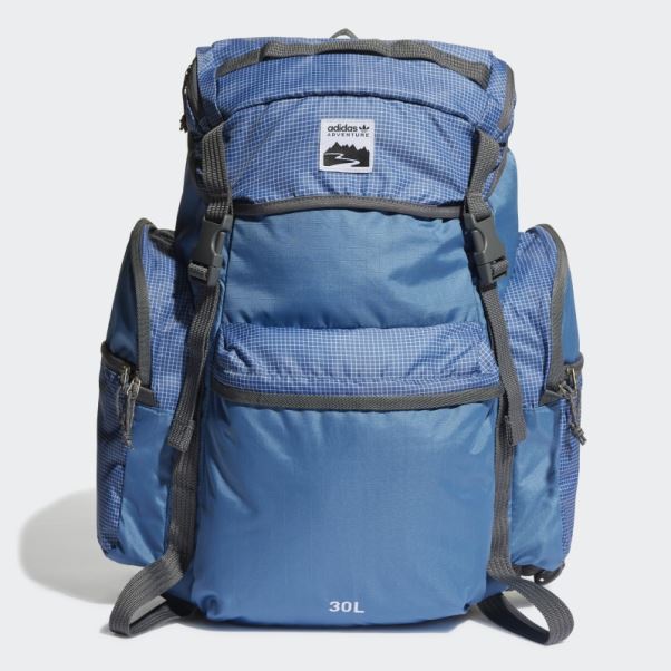 Sac à Dos Adidas Aventure Toploader Bleu Altéré Chaud