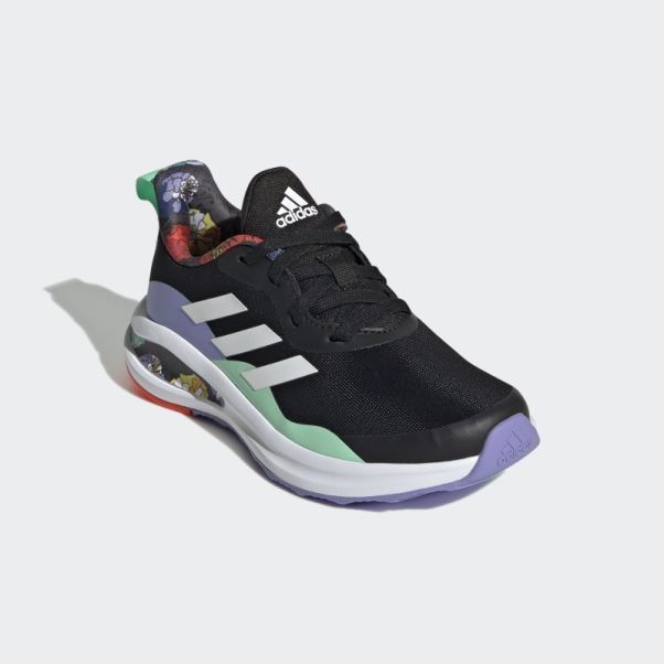 Adidas Fortarun Chaussures De Course à Lacets Noires
