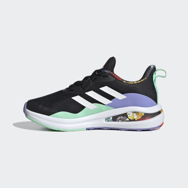 Adidas Fortarun Chaussures De Course à Lacets Noires