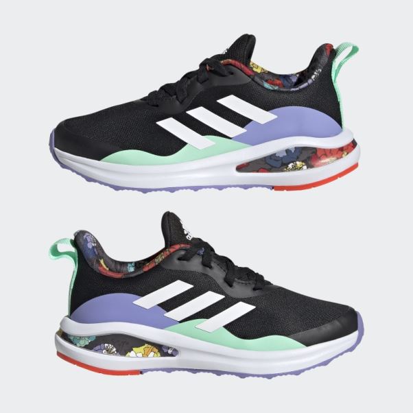 Adidas Fortarun Chaussures De Course à Lacets Noires