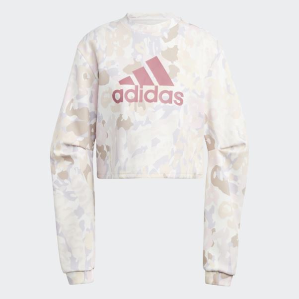 Sweat Graphique Adidas Blanc