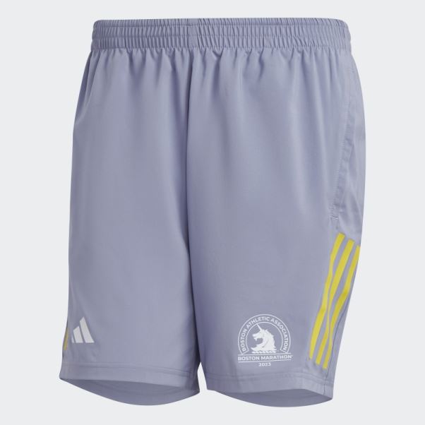 Short De Course Adidas Silver Violet Boston Marathon 2023