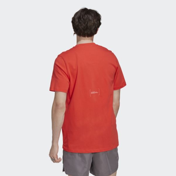 Adidas T-shirt Classique Rouge