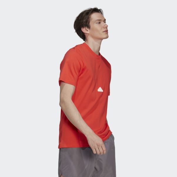 Adidas T-shirt Classique Rouge