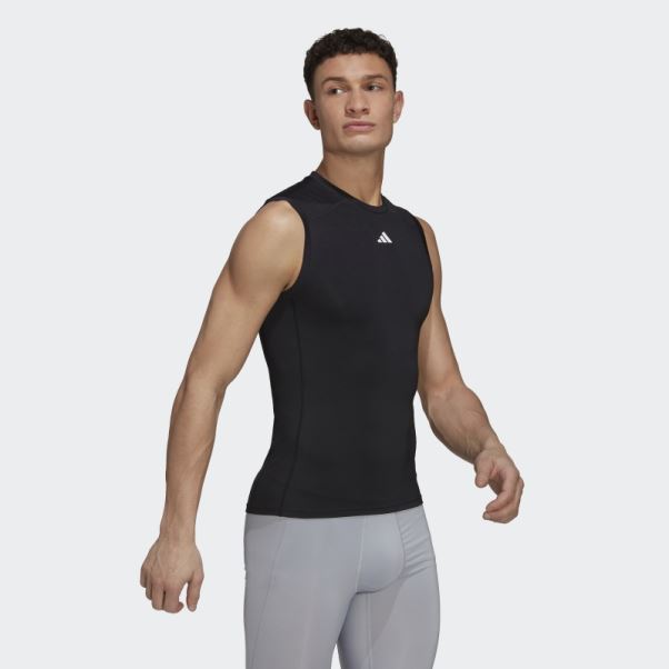 Débardeur Adidas Techfit Training Noir