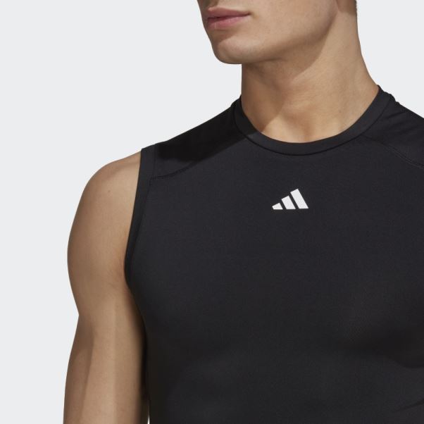 Débardeur Adidas Techfit Training Noir