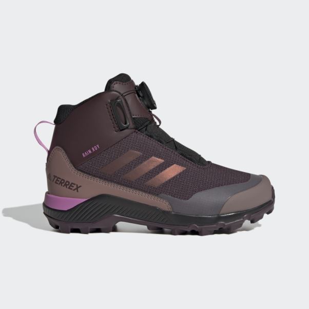 Terrex Mid Boa Rain.rdy Chaussures De Randonnée Adidas Bordeaux