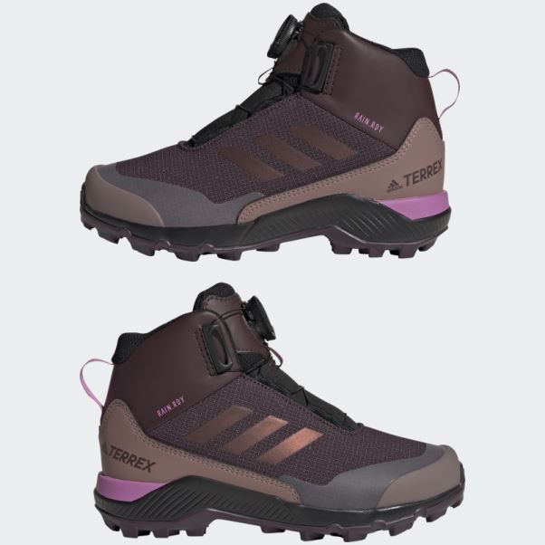 Terrex Mid Boa Rain.rdy Chaussures De Randonnée Adidas Bordeaux