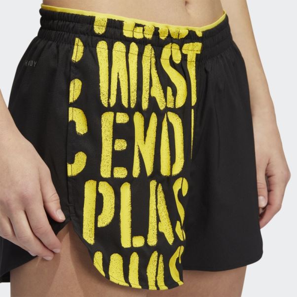 Short De Running Run Fast Avec Slip Intérieur Adidas Noir