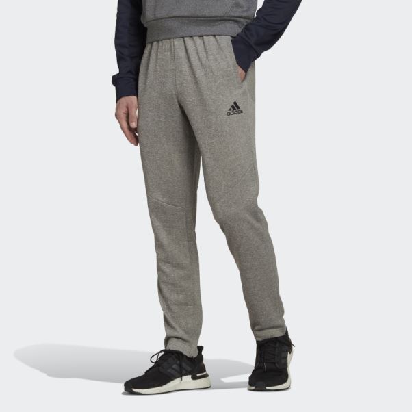 Aeroready Game And Go Pantalon De Jogging Fuselé à Petit Logo Adidas Mgh Gris Uni