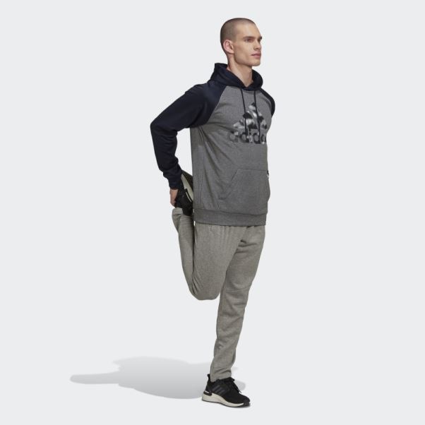 Aeroready Game And Go Pantalon De Jogging Fuselé à Petit Logo Adidas Mgh Gris Uni