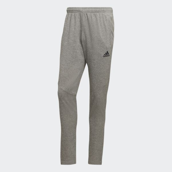 Aeroready Game And Go Pantalon De Jogging Fuselé à Petit Logo Adidas Mgh Gris Uni