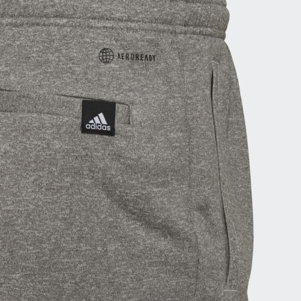 Aeroready Game And Go Pantalon De Jogging Fuselé à Petit Logo Adidas Mgh Gris Uni
