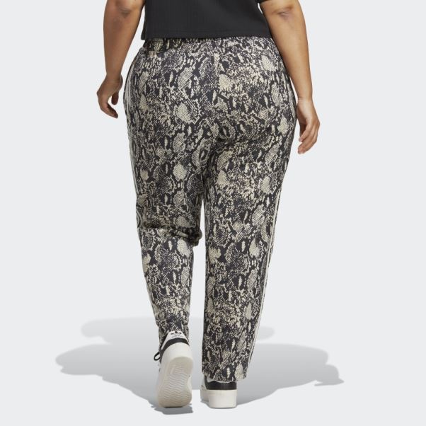 Pantalon De Survêtement En Python Noir (taille Plus) Adidas
