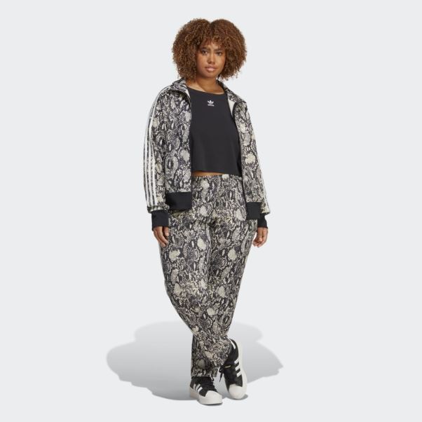 Pantalon De Survêtement En Python Noir (taille Plus) Adidas