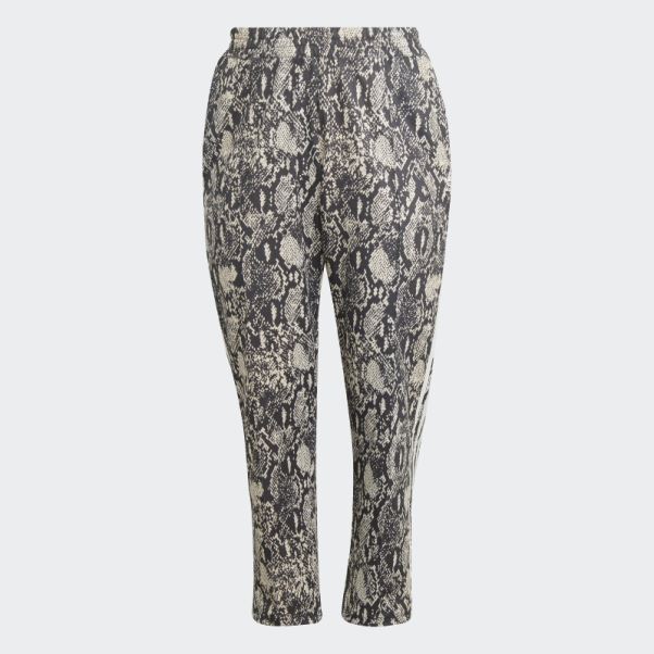 Pantalon De Survêtement En Python Noir (taille Plus) Adidas